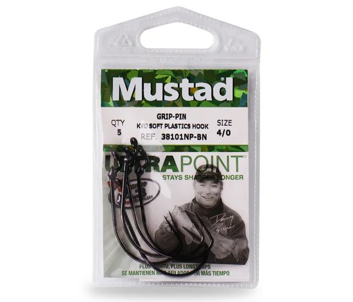 MUSTAD KVD GRIP-PIN SOFT PLASTICS HOOK