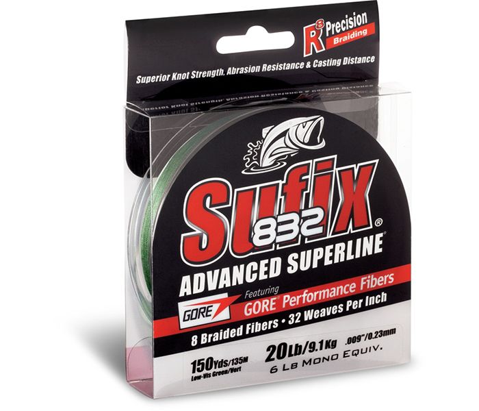 SUFIX 832 8X ADVANCED SUPERLINE BRAID LINE 250M/275YDS